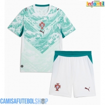 Camisa de time de futebol Portugal Replicas 2º Equipamento Infantil Mundo 2026 Manga Curta (+ Calças curtas)